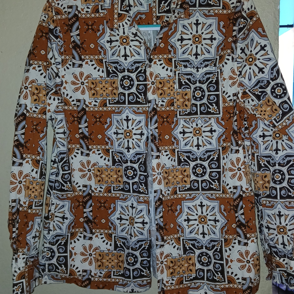 EARTHBOUND Multicolor Geometric Shirt